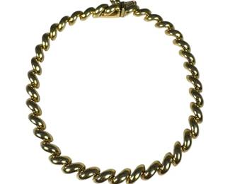 14kt Yellow Gold San Marcos Bracelet 9pt4 Grams