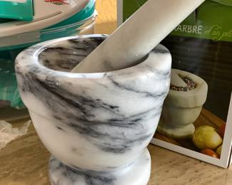 Marble Mortar and. Pestle