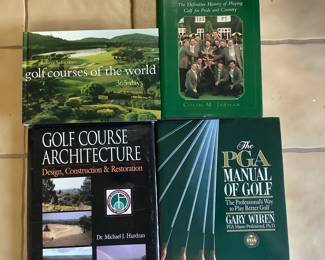 Golf Books, PGA Manual, Ryder Cup and Golf Course Architecture
