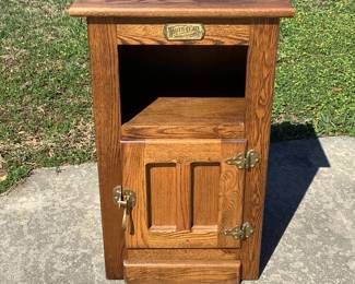 White Clad Ice Box Reproduction Stand