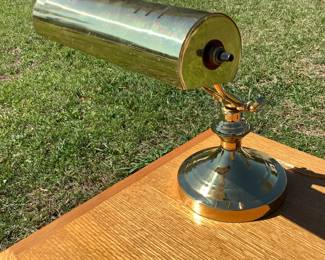 Brass Table Bankers Lamp