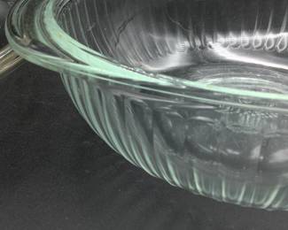 Vintage green cast Pyrex
