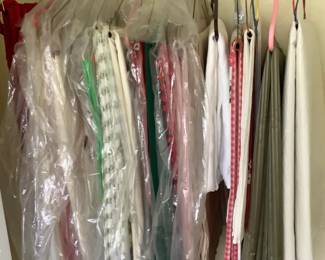 Closet full of freshly pressed table runners and tablecloths- all one lot!!
