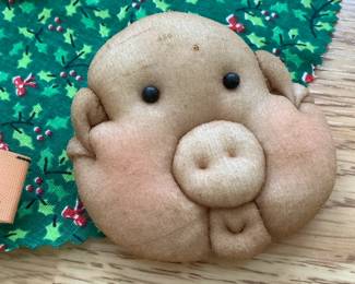 Handmade pig faces