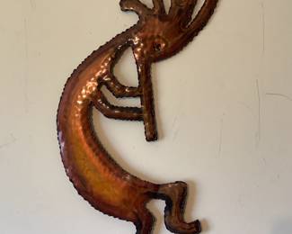 Copper Kokopelli signed