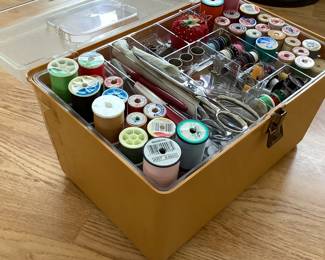 Vintage sewing box FULL
