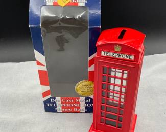 Die Cast Telephone Box Bank
