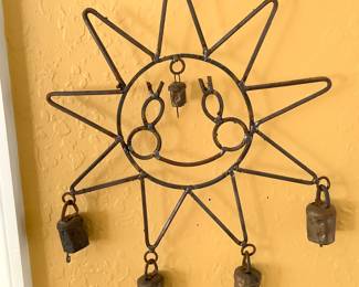 Vintage Smiling Sun Windchimes