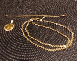 14K Gold Jewelry, Gold coin jewelry