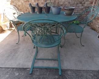 Vintage Wrought iron set