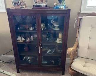 Nice glass front two door cabinet