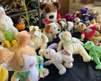 Beenie babies in the garage