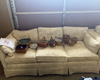 One of a pair of sofas