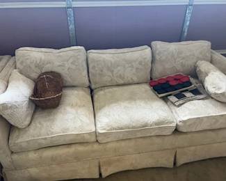 Pair of sofas in the garage