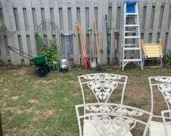 Lawn tools, ladder