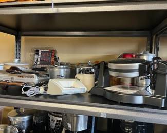 Wonderful cookware, electrical appliances, garage