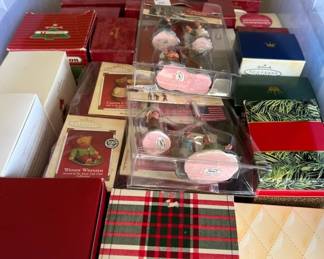 Huge amount of Hallmark ornaments, new in box