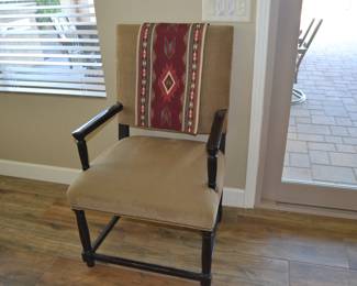 2 fabric side by side arm chairs