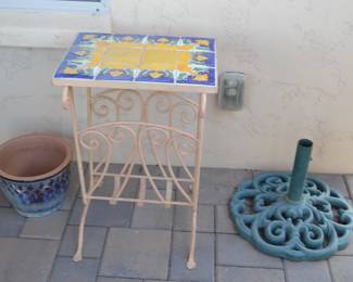 Tile top table