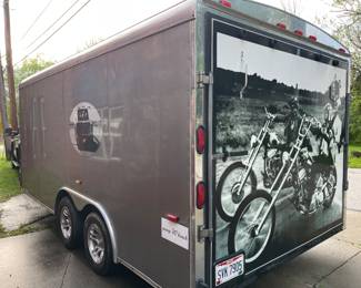 2007 Forest River 8.5’x16’ ramp door, 3500 lb axles