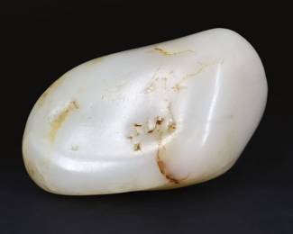 Lot 332 Chinese White Jade Stone.