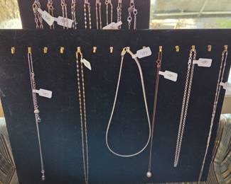 Sterling and gold necklaces