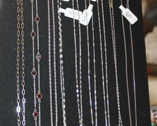 Sterling silver necklaces