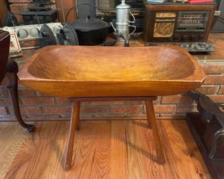 Antique Dough Bowl Table