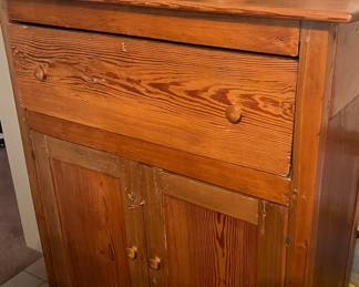 Antique Handmade Linen Cabinet