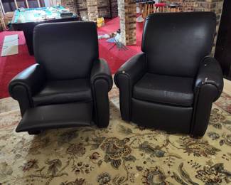 Both pleather recliners.