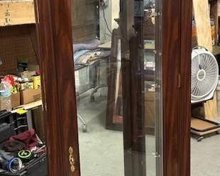 Glass case that comes with glass shelving (not pictured)