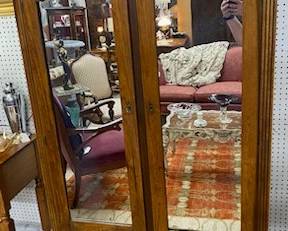 Cedar Lined Mirrored Wardrobe 