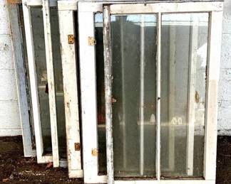 192 - 6 Wood Frame Windows - 36" x 21"
