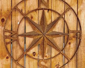 42 - Metal Compass Star - 24" Round
