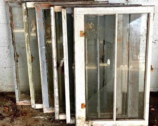 193 - 6 Wood Frame Windows - 36" x 21"
