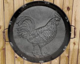 25 - Metal Serving Tray - 27" Round
