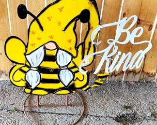 106 - Metal Be Kind Sign - 30" x 28"
