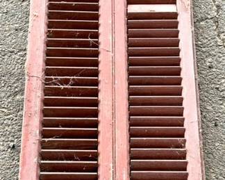 190 - Wood Shutter - 41" x 19"
