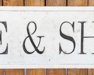 37 - Metal Rise & Shine Sign - 12" x 48"
