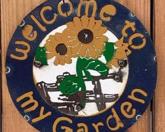 55 - Metal Welcome Sign - 12" Round
