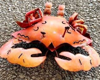 284 - Metal Crab - 16" x 12"
