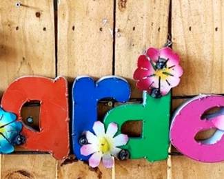109 - Metal Garden Sign - 35" x 10"
