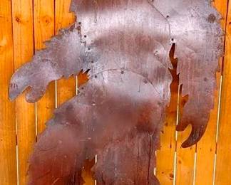 113 - Metal Bigfoot - 83" x 36"
