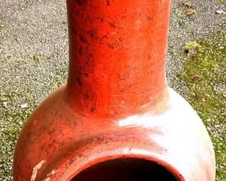 273 - Pottery Chiminea Fireplace - 39" x 18"
