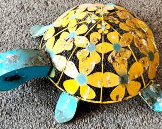 107 - Metal Turtle - 26" x 20" x 6"
