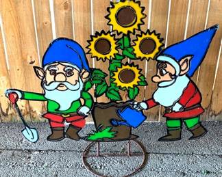 92 - Metal Gnomes - 42" x 36"
