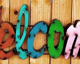 24 - Metal Welcome Sign - 12" x 24"

