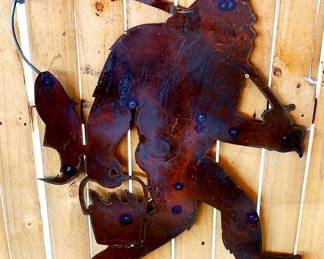 17 - Metal Bigfoot - 40" x 28"
