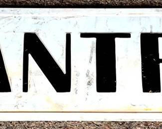 199 - Metal Pantry Sign - 12" x 42"
