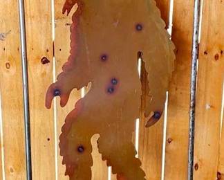 105 - Metal Bigfoot Welcome Sign - 62" x 24"
